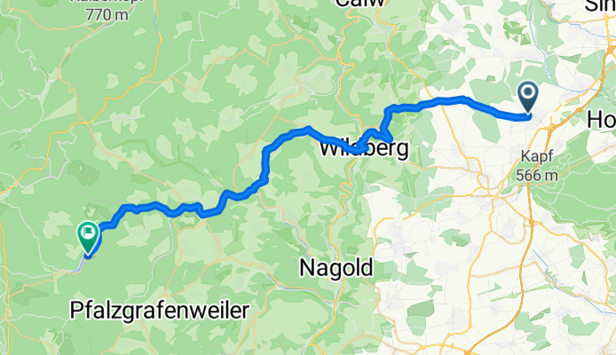 Gärtringen - Nagoldtalsperre
