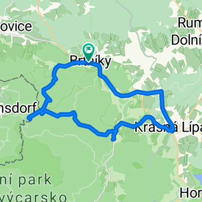 Brtniky - Krasna Lipa - Kopec