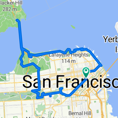 San Francisco Aug 15 Bike Route