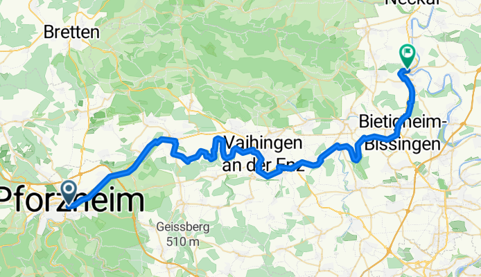 Enztalradweg: Pforzheim - Besigheim
