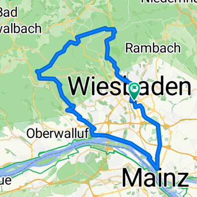 Wiesbaden - Goethestein - Hohe Wurzel - Platte - Wiesbaden