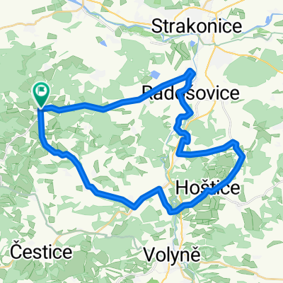 Kraselov - Radkovice - Hoštice - Sousedovice - Kraselov