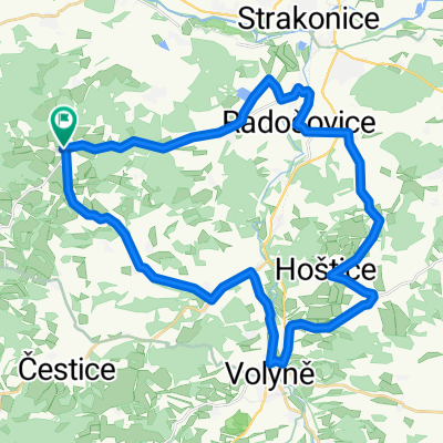 Kraselov - Radkovice - Hoštice - Sousedovice - Kraselov