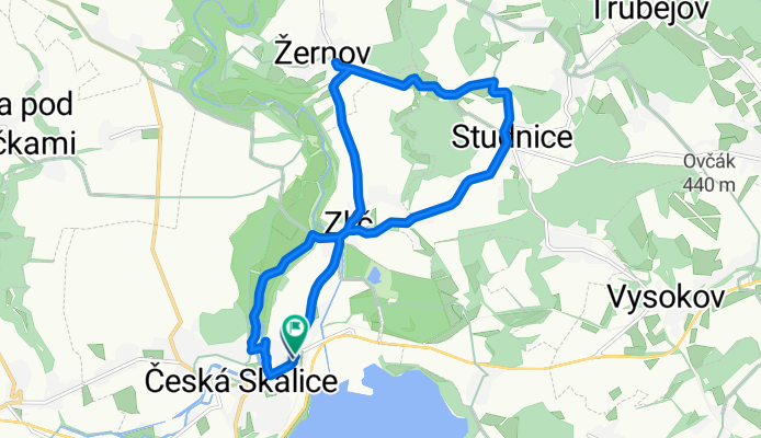 Česká Skalice-Studnice-Třtice-Žernov Rozhledna-Zlíč-Ratibořice-Česká Skalice