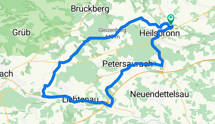 Tour durch das Romantische Franken (Tour 1) 39 km