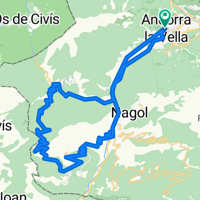 Volta al Coll de la Gallina - Ascensio per Riu d'Os