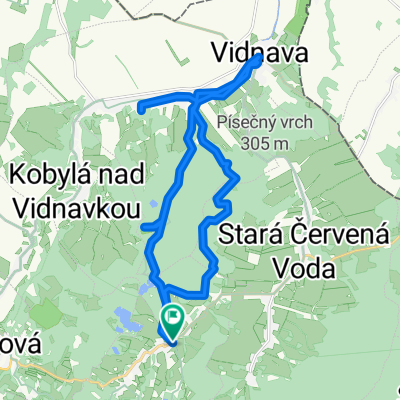 Trail podél Černého potoka