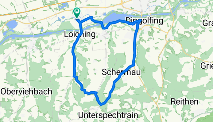 Kronwieden über Weigendorf, Schermau, Dingolfing und zurück