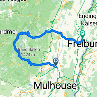 Ensisheim-Route des cretes-Breisach