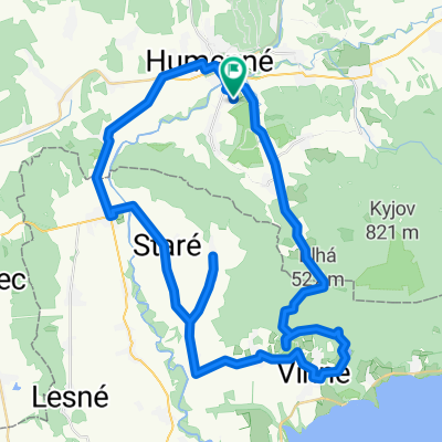 Hé - Viniansky hrad - Vinné - Trnava - Zbudza - Oreské - Humenné