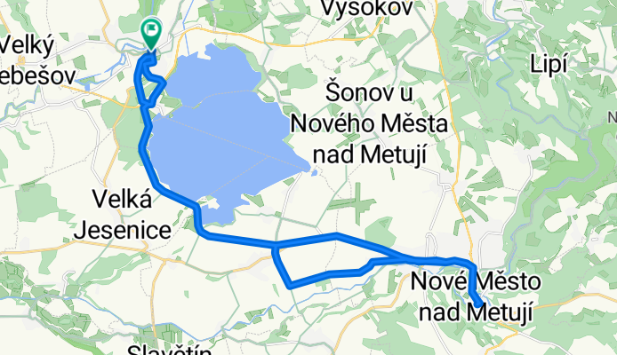 Česká Sklaice - Nové město nad Metují na zmrzku a zpět
