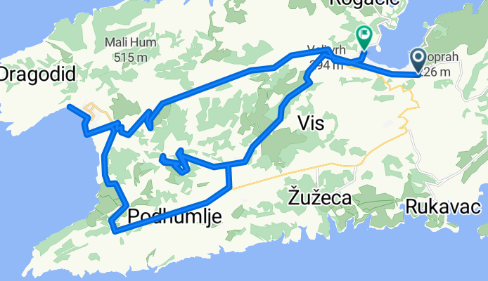 Vis - Hum - Komiža - Vis