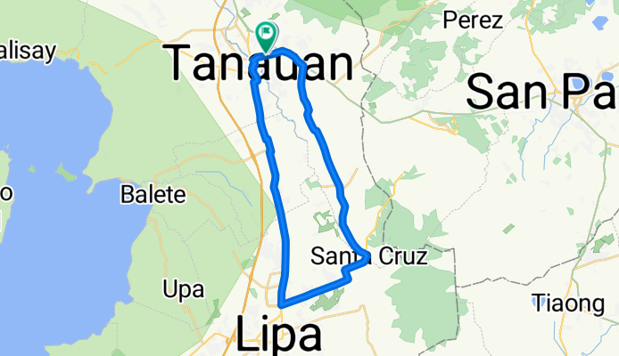 Route 1 Sto. Tomas to Lipa and Back via San Lucas