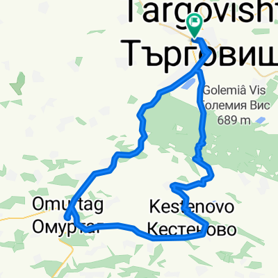 Търговище - Стража - Угледно - Омуртаг - Търговище