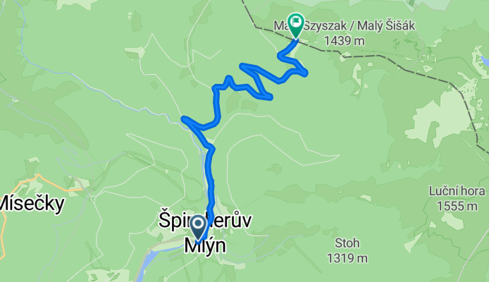 Spindleruv Mlyn - Przełęcz Karkonoska