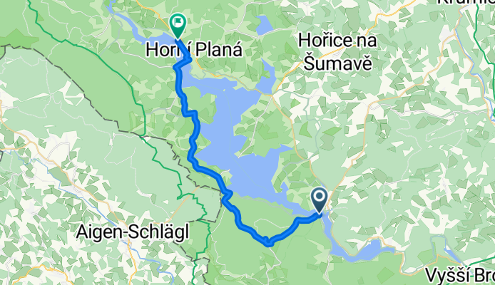 Frymburk-Vítkův hrádek-Horní Planá