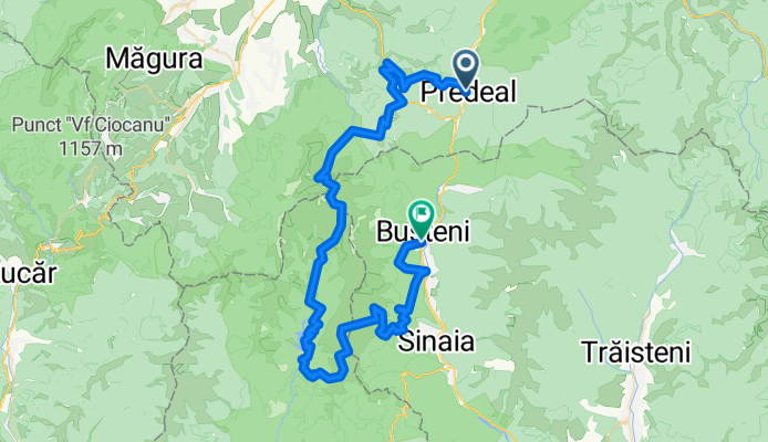 Predeal-Diham-Cab. Malaiesti-Omu-Pestera-Bolboci-Dichiu-Cab.Miorita-Cota 1400-Cascada Urlatoarea-Busteni