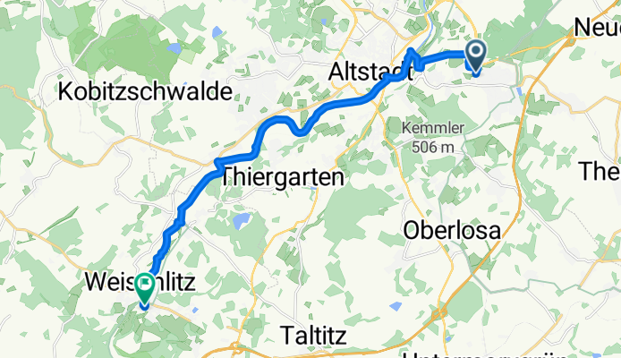Elsterradweg Plauen-Weischlitz