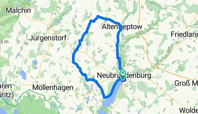 Neubrandenburg-Rosenow-Altentreptow-Neubrandenburg