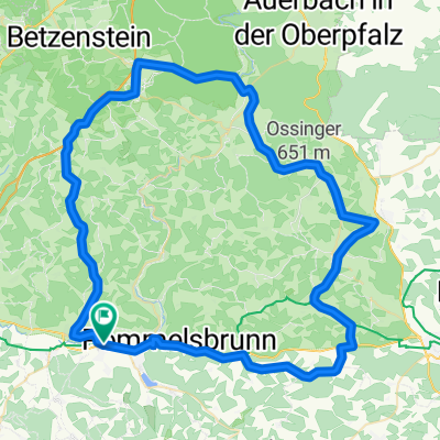 80 km Rennrad Ab- und nach Hersbruck