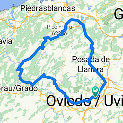 Oviedo-Escamplero-La Reigada-La Miranda-Oviedo