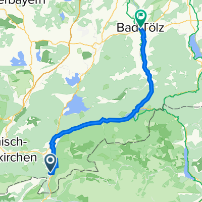 Isarradweg Mittenwald-Bad Tölz