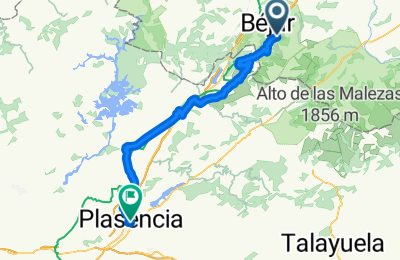Route in der Bikemap App öffnen