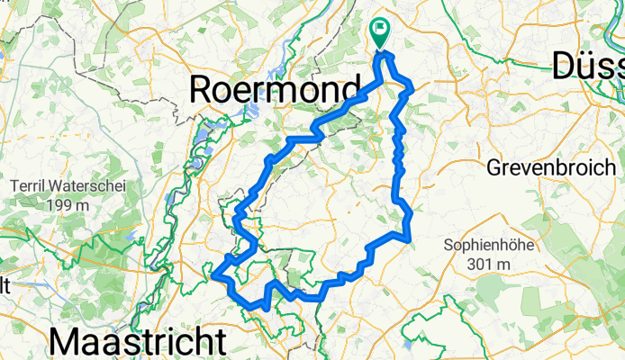 062 RK 151 km Brüggen-Tüschenbroich-Doveren-Körrenzig-Brachelen-Marienberg-Landgraaf-Brunssum-Heerlen-Schinnen-Tüddern-Maria Hoop-Vlodrop-Meinweg