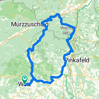 Weiz-Mönichkirchen-Aspang-Kirchberg-Ramssattel-Kranichberg-Gloggnitz-Semmering-Pfaffensattel-Fischbach-Weiz