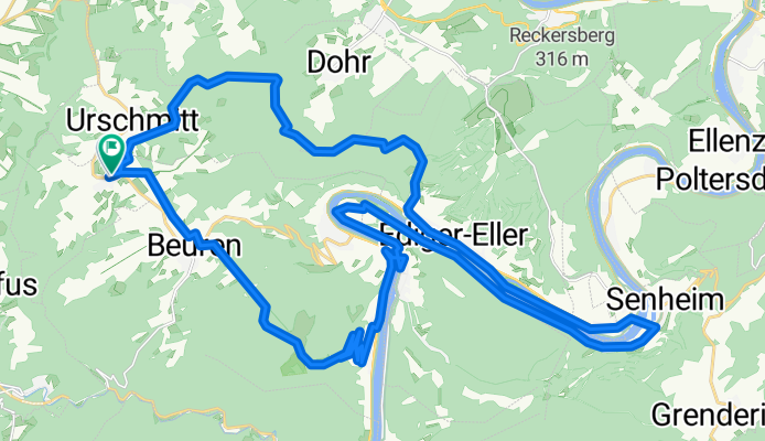 Kliding - Eller - Senhals - Neef -  Aldegund - Beuren - Kliding