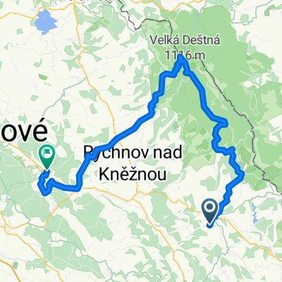 Žamberk-Hanička-Pěticestí-VelkáDeštná-Šerlich-Týniště