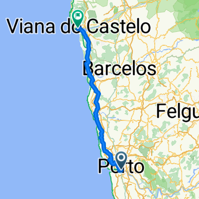 1. Etappe: Porto - Viano do Casteöo