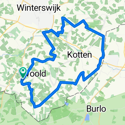 MTB rondje Woold Kotten Oeding 27 km