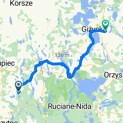 Mrągowo, Mikołajki, Giżycko