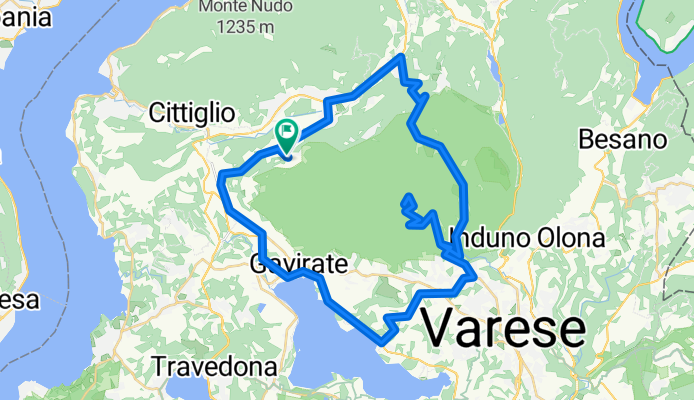 Azzio2 corto: Azzio - Brinzio - Campo dei Fiori - Lago di Varese - Gemonio - Azzio