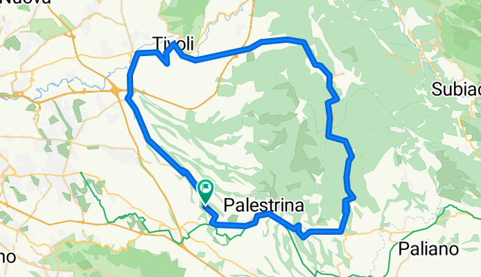 Zagarolo - Palestrina - Cave - Genazzano - San Vito - Pisoniano - Ciciliano - Castel Madama - Tivoli - Villanova - Ponte Lucano - Maremmana II - Zagarolo