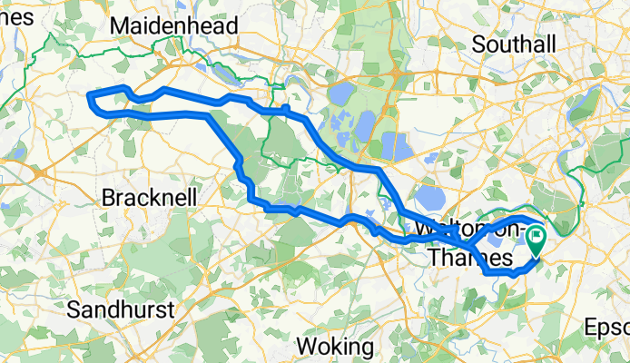Esher to Drift Road and back