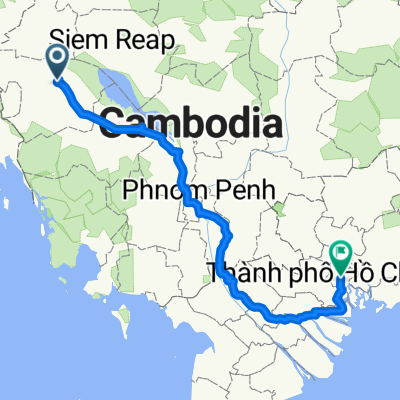 Battambang-Phnom Penh- Ho Chi Minh City