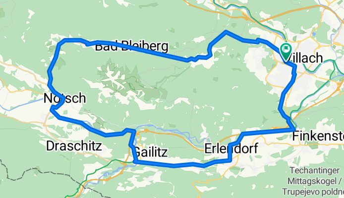 Villach - Bad Bleiberg - Pöckau - Villach