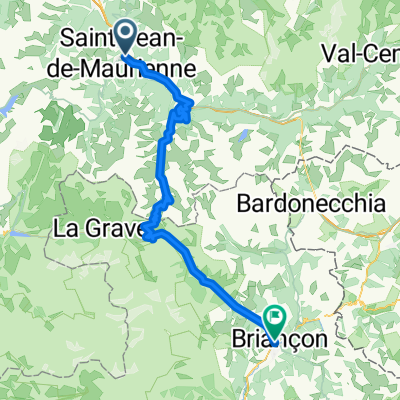 Percorso 2015 4° tappa: Saint Jean de Maurienne - Briancon