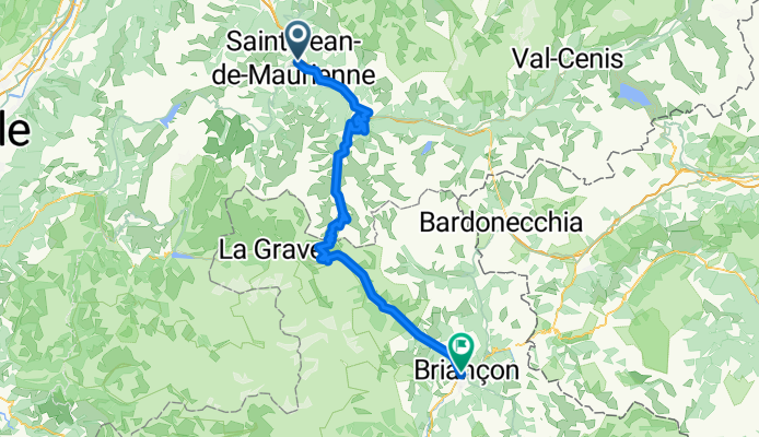 Percorso 2015 4° tappa: Saint Jean de Maurienne - Briancon