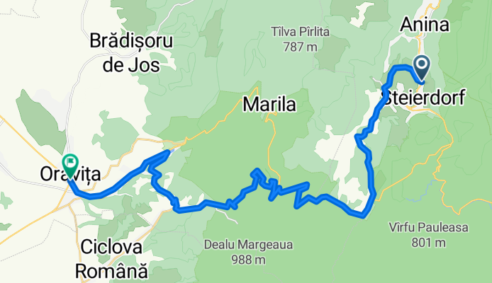 Anina - Poiana Iulii - Oravita varianta finala