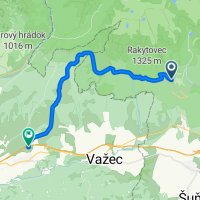 Štrbské pleso - Farma Východná upper road