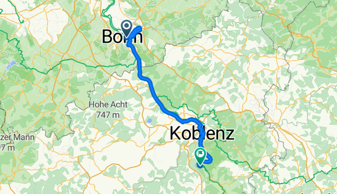 Mittelrhein zwischen Bonn und Boppard