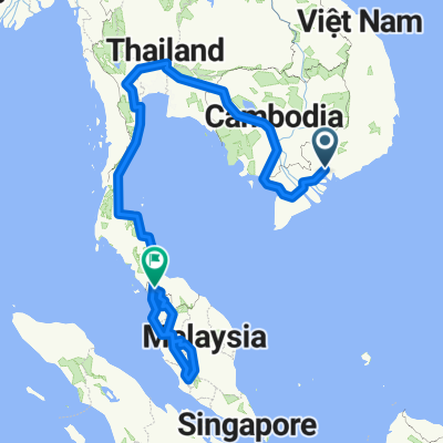 South Vietnam - Cambodia - Central, South Thailand - Malaysia