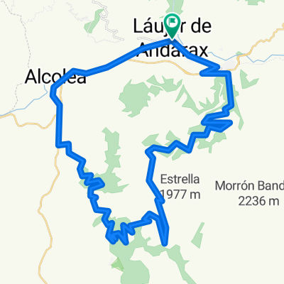 Laujar - laujar, por los Llanos de Caparidan.