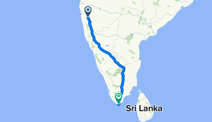 Pune to Kanyakumari