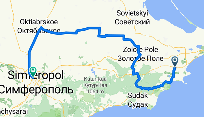 ФЕОДОСИЯ - КОКТЕБЕЛЬ - ЛОХОВКА - МОЛОДЁЖНОЕ