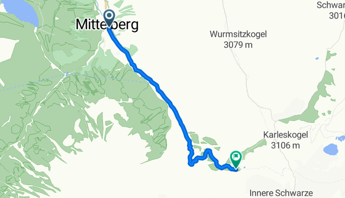 E5 Etappe 4.2 Mittelberg - Braunschweiger Hütte