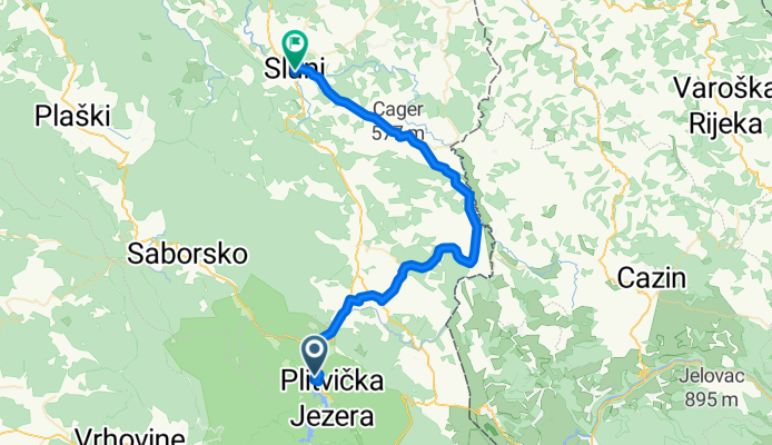 Rijeka - kroatisches Bergland - Zagreb (5. NP Plitvicer Seen - Slunj)